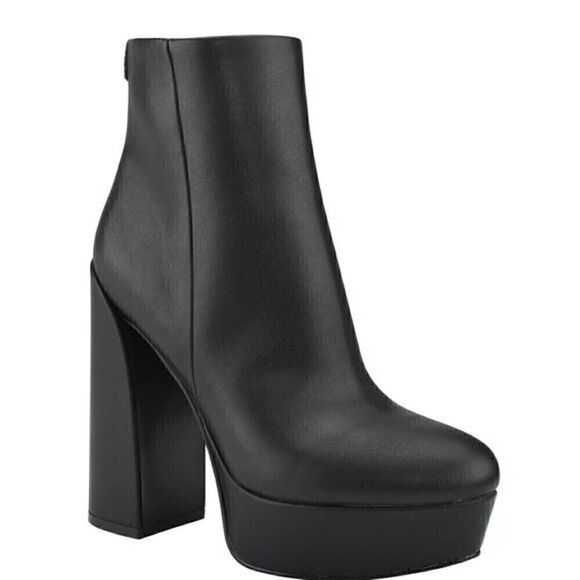 GUESS Women's Crafty 9.5M Heavy Platform Booties boots high heels, club shoes - Picture 2 of 16